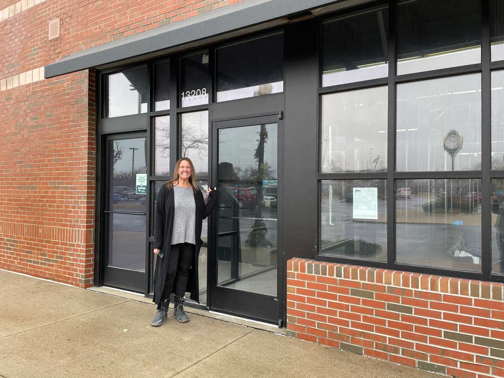 liz-blondy-new-eastside-bldg Founder and owner, Liz Blondy in front of the new Eastside Detroit location.