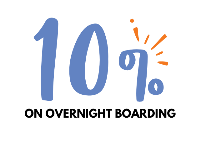 Save 10% on Overnight Boarding